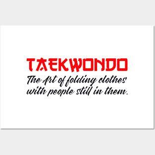 taekwondo the art folding people Posters and Art